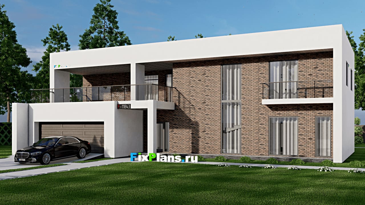 Двухэтажный дом F-11843 — фасад
